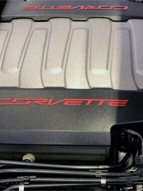 RED C7 Engine Cover Plastic Letters Set For 2014-2019 Chevy Corvette Stingray
